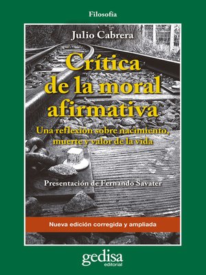 cover image of Crítica de la moral afirmativa